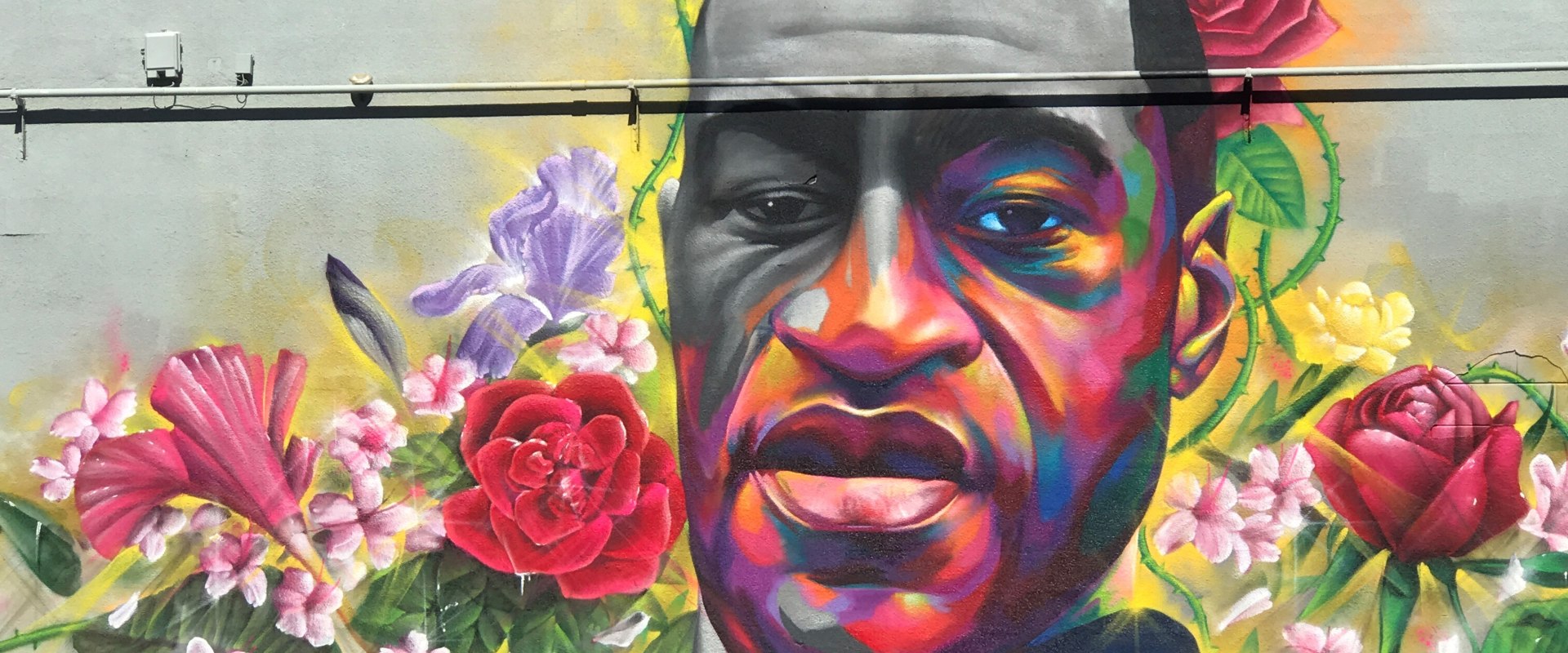 How has the presence of murals and graffiti impacted public safety in harris county?