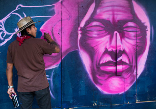 Where are the most popular murals and graffiti in harris county located?